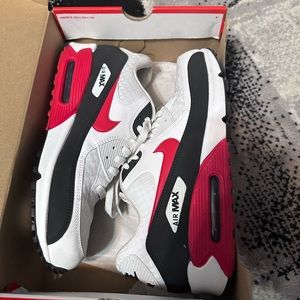 Nike Air Max 90 White University Red Black
